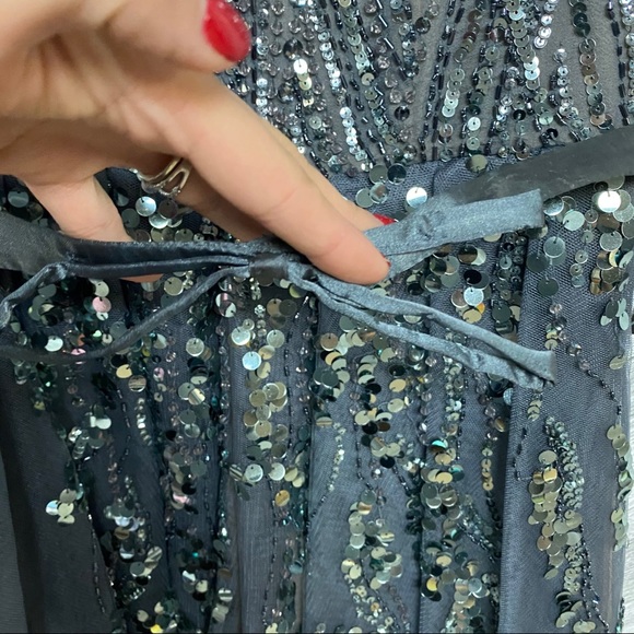 Basix | Black Label Silk Sequin Cocktail Dress 2 - Picture 12 of 13